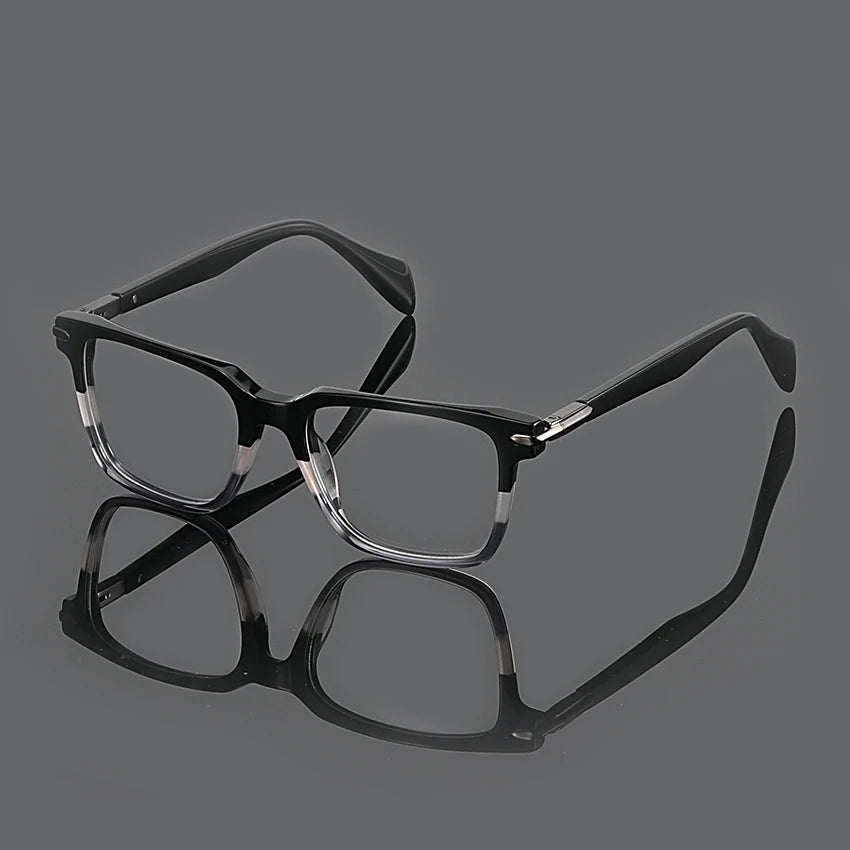 Aochi 2024 High Quality Square Spectacles Frame Custom Logo Eyewear Retro Wholesale Glasses Acetate Optical Eyeglasses Frames