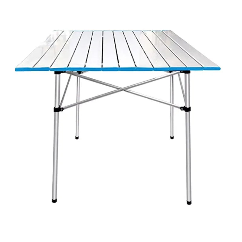 WOQI New Arrival Lightweight Outdoor Portable Aluminium Frame Oxford Top Folding Camping Table for Picnic