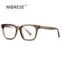MORESE 2091 Same Style Acetate Large Rectangle Shape Frame Blue Light Blocking Glasses