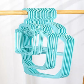 Wholesale Stocked White Blue Small Kids Pet Dog Cat Clothes Plastic Hangers