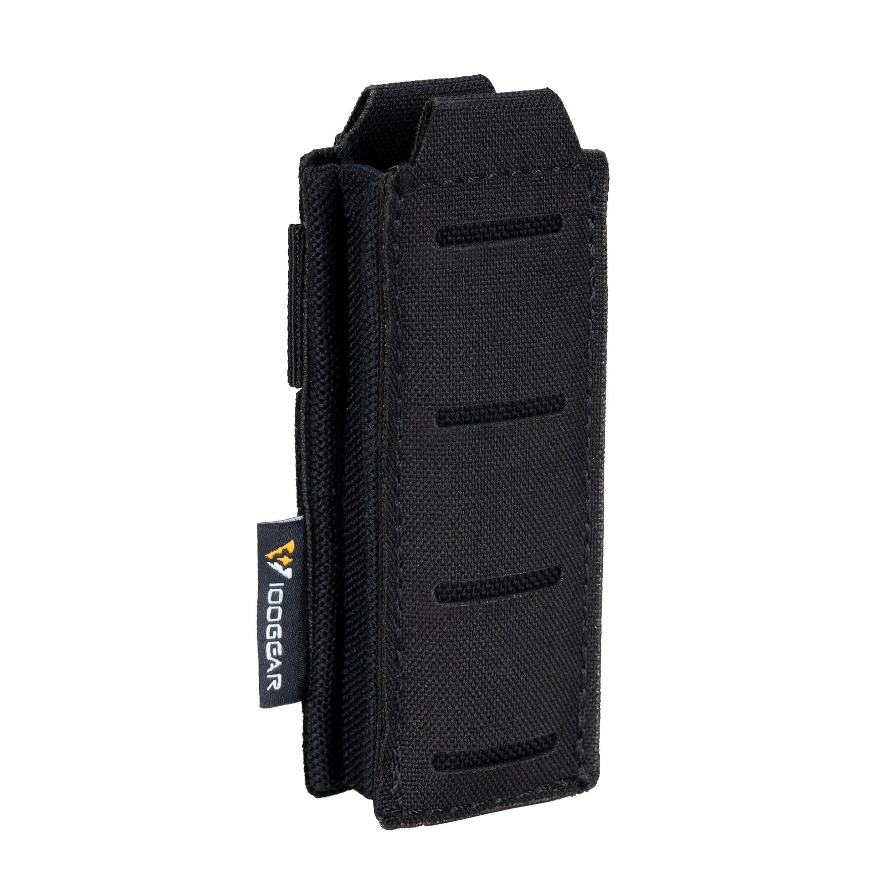IDOGEAR Tactical Laser Cutting Magazine Carrier Pouch Waist Belt Single Mag Holster Single Magazine Pouch for 9mm Mags