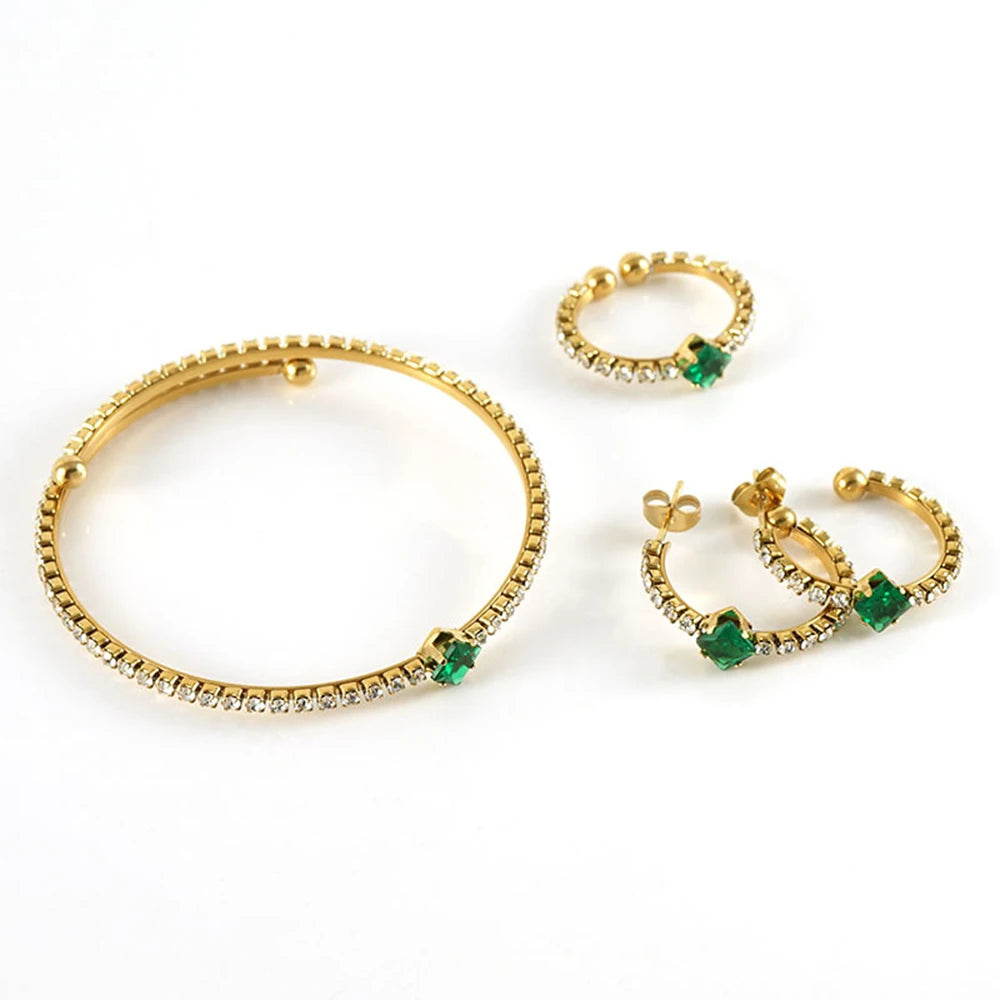 Wholesale Vintage Gold Zirconia Jewelry Dubai Wholesale Jewelry Set Price Discount Gold Necklace Fashion Jewelry Sets