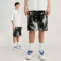 Streetwear Supplier Customized Shorts 100% Cotton Athletic Casual Vintage Clothing Tie-Dye Plus Size Men's Shorts