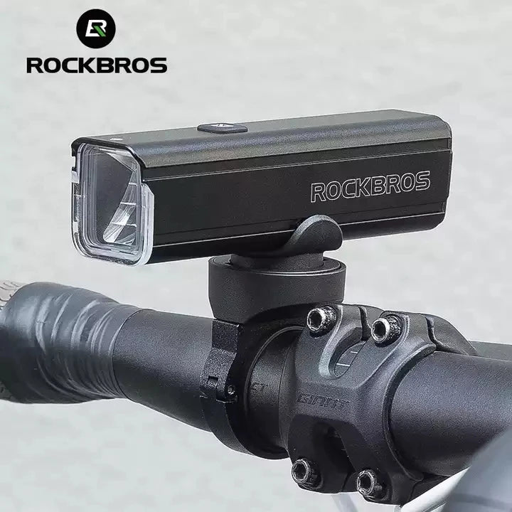 ROCKBROS Bicycle Handlebar Front Light Waterproof Flashlights 1000 Lumen Bike Front Light Rechargeable