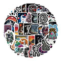 50PCS Different styles fashional cool galaxy cartoon outerspace astronaut sticker