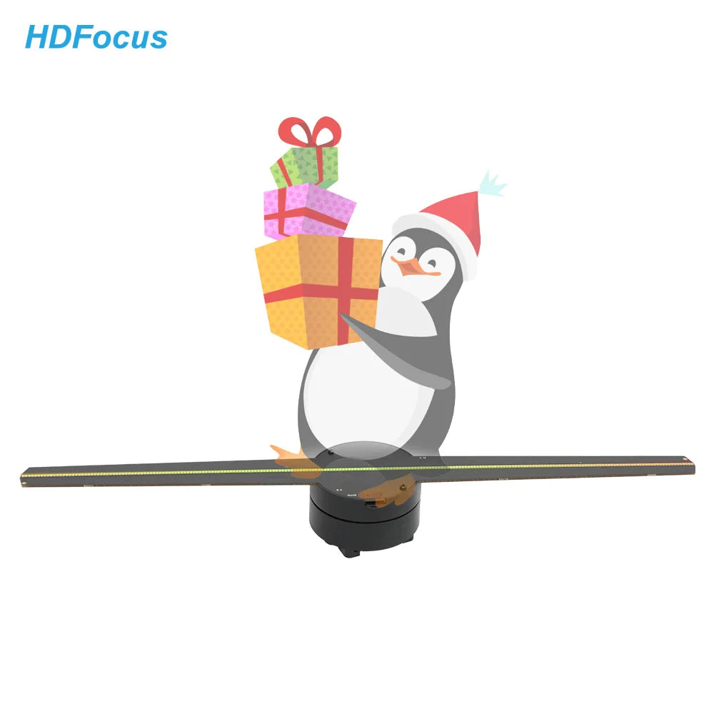 42cm Hologram Projector 3d Holographic Display 3d Hologram Advertising Fan Led Advertising Player Hologram Fan