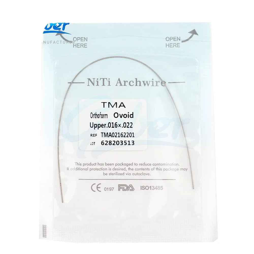 Guber Dental Material TMA Wires Orthodontic Straight Dental TMA Wire for Braces