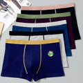 Custom Plus Size Men's Breathable Eco-Friendly Anti-Bacterial Spandex/Cotton Knitted Mid-Rise Boxer Shorts Affordable