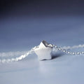 925 Sterling Silver Star Necklaces Pendants for Women Fashion Lady Festival Gift Silver Jewelry