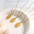 New Arrival Romantic Cupid Angel Pendant Necklace 18k Gold Plated Stainless Steel Charm Necklace for Women