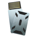 Newest Minimalist Mens Wallet Carbon Fiber Aluminum Metal Smart Wallet Slide Pop up Card Holder Coins Holder