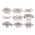 Newest Wholesale Rhinestone Crystal Alloy Wedding Decoration Accessories Bridal Hair Combs
