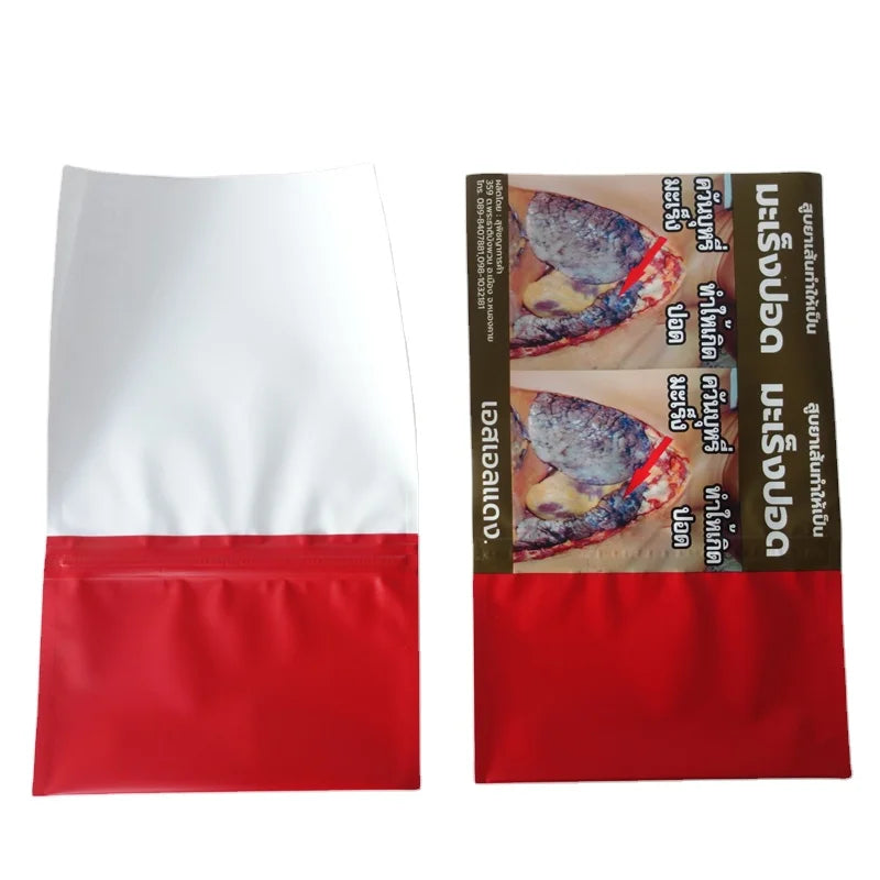 Wholesale 25g 30g 50g Empty Tobacco Rolling Plastic Bag Smoking Packaging Tobacco Pouches with Zipper