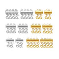 2 Row 3 Row 4 Row Free Choice Megnetic Loop Spring Ring Clasp Necklace Detangler DIY Component Connector for Layer Chain