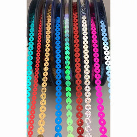 Diy Garment Costume Upholstery Bulk Sequin Cord Connected 5mm Stage Clothes Dress Hat Decorative Textile Plating PET Film Sequin