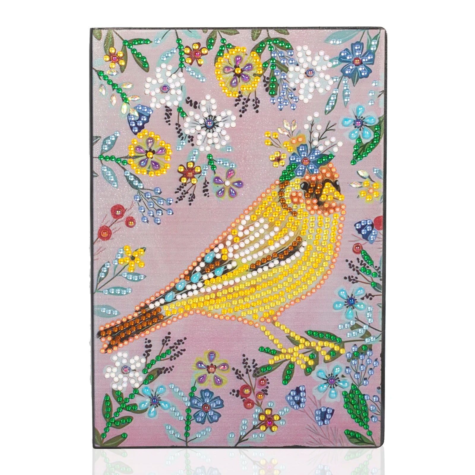 5d Diamond Painting Notebook Bird Leather Cover Blank Pages Book DIY Rhinestone Notebook Diamond Painting for Children