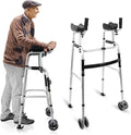 Adjustable Aluminum Walkers Platform Walker With Arm Support Standing Upright Walker