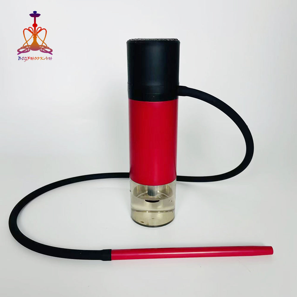 Desain Baru 1 Selang Penggunaan Pribadi Orange Chisha Narguile Mini Portable Hookah Set Di Mobil Hookah