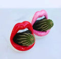 Newest Creative Stylish Lip Type Ceramic Flower Pot Mini Desktop Style for Home Nursery Decoration Wholesale