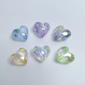 19mm Shiny AB Color Acrylic Heart Shaped Beads for DIY Pen Bracelet Necklace Earrings Craft Decoration Jewelry Making
