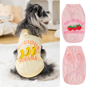 Spring Summer New Pet Dog Cat Vest 3D Fruit Doll Design
