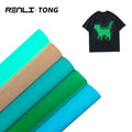 Renlitong Hotselling Heat Transfer Vinyl Film Glow in the Dark Luminous Iron on Tshirt Clothing