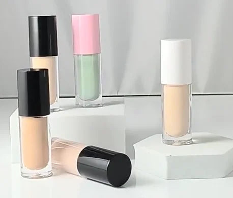 No Logo Vegan Matte Full Coverage Foundation Private Label Makeup Liquid Foundation Natural Female Black Makeup Foundation