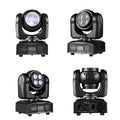 Mini LED Moving Head Disco DJ Stage Lighting 4x12W RGBW 4in1 Wash Light 15W RGBW 360Â° Infinite Rotation Double Sides DMX512