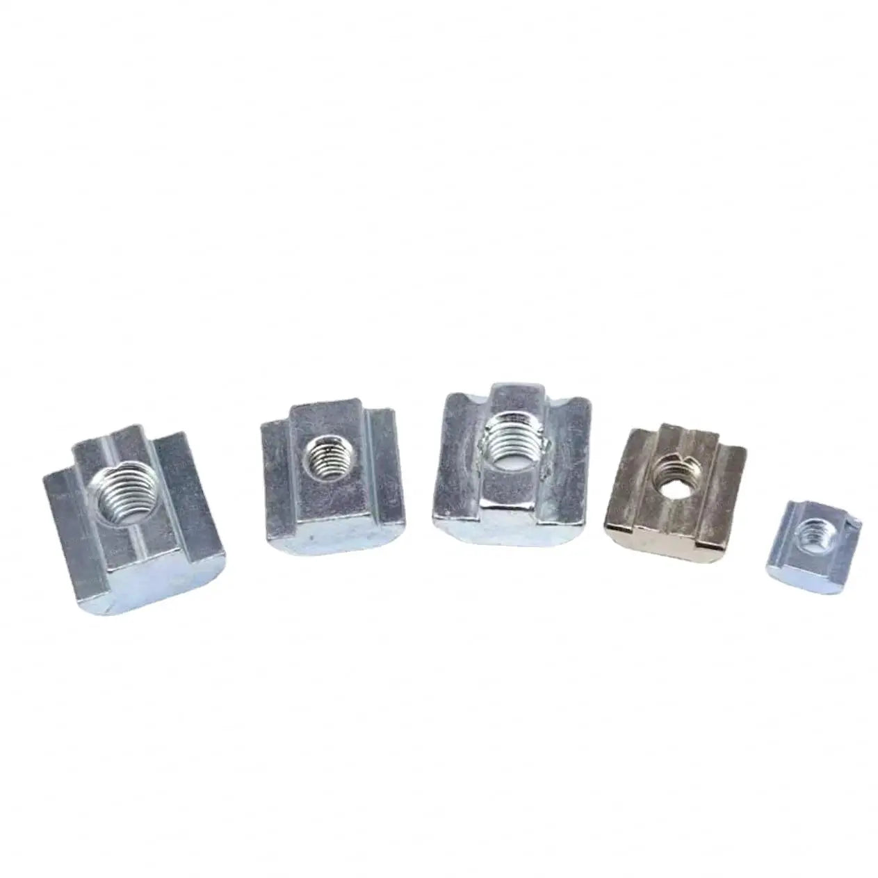 SDPSI DCT X9.5/x16/x19.5/x20 Carbon Steel Heavy Duty Zinc Plated Drop Slide Nut M3 M4 M6 M8 M10 Thread T-slot Extrusion Groove