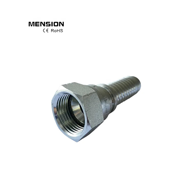 Best Sale Swaged Fitting 1/4''-2'' American Jic Bsp Female Male Cone Straight Elbow Hydraulic Hose Ferrule Press End Fittings