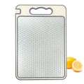 Dual Sided Stainless Steel Chopping Block 36.5x25x0.9cm Anti-bacterial Non-slip Multi-Function Cutting Board Diamond Grain Knife