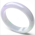 Authentic Natural Burma Jadeite Purple Jade Bracelet Bangle Gemstone Lavender with Spring Color Violet Jade Bracelet Bangles