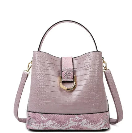 Large Capacity Bucket Bag New Handbags for Women Tote Shoulder Bag Leather Satchel Top Handle for Ladies Women's Handbag