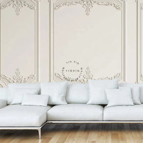 3D Relief Wall Decoration Molding Wallpaper with Cornwall Murals