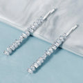Miallo 2Pcs/set Fashion Zircon Women Girl Jewelry Set Bobby Pins Hair Clips Party Wedding Hair Headpiece