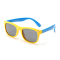 2025 Manufacture Newest Children Flexible Frames UV400 Soft Sun Glasses Square Silicone Polarized Kids Sunglasses