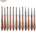 Private Label UV Gel Polish Manicure Brush Kit Acrylic Nail Brush 12 Pcs Nail Brush Set