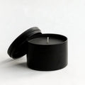 2023 Wholesale Black Tin Candles Jar Containers Candle Tins with Lid 8oz