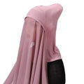 Hot Selling New Style Chiffon Hijab With Ninja Inner Cap Two Pieces