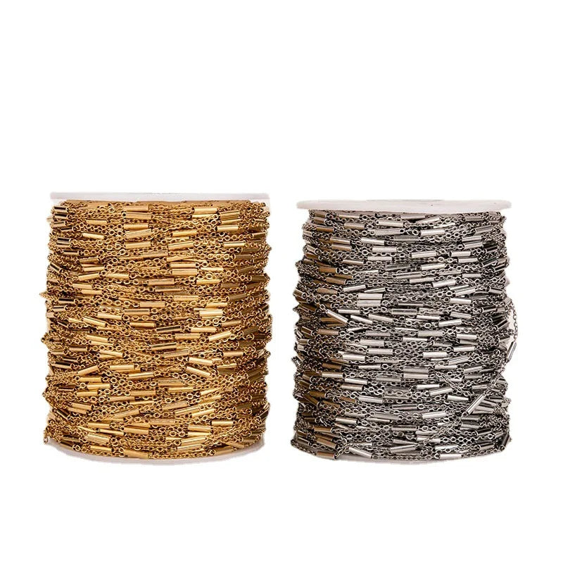Hot Sales Stainless Steel Gold Plated Tube O-chain for DIY Jewelry Accessories