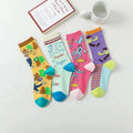 Wholesale Unique Novelty Cartoon Graphic Socks Men Unisex Funky Happy Funny Cotton Crew Socks