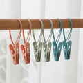Factory Price 12pcs Pack Clip Hanger Mix Color Household Plastic Clothespin Drying Underwear Windproof Clothes Socks Clip