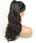 Hot Sale 100g 50cm Natural Ponytail Clips Wig Hair Extensions Synthetic Curly Wigs for Daily Use by Women