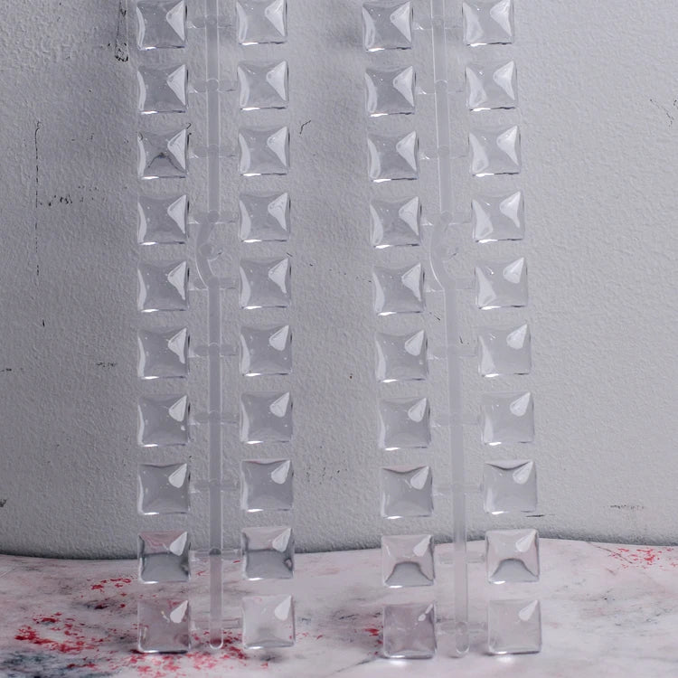 Artificial Transparent Crystal Square Nail Tips 120 Pcs/Pack Elegant Nail Art Salon & Spa Training Use Nail DIY