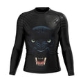 Wolf Pattern Customer Sublimation Men's Compression Shirt Rash Guard for BJJ MMA Grappling Long Sleeve Rashguard for Men