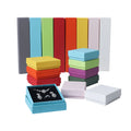 Low Moq Custom Black Paper Lid and Base Box for High-end Jewelry Brand Packaging 9cm square Jewelry Box