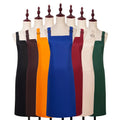 Soft Pure Cotton Apron Adjustable Double Shoulder Straps Multi Function Kitchen Apron With Pockets