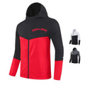 Chinjane Winter Casual Windproof Zip up Bomber Jacket Men Outdoor Work Sports Lightweight Polyester Windbreaker Coat With Hooded