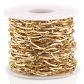 Wholesale Women Jewelry PVD 18K Gold Plated BarFlat Rectangle Paper Clip Paperclip Link Chain Stainless Steel Necklace