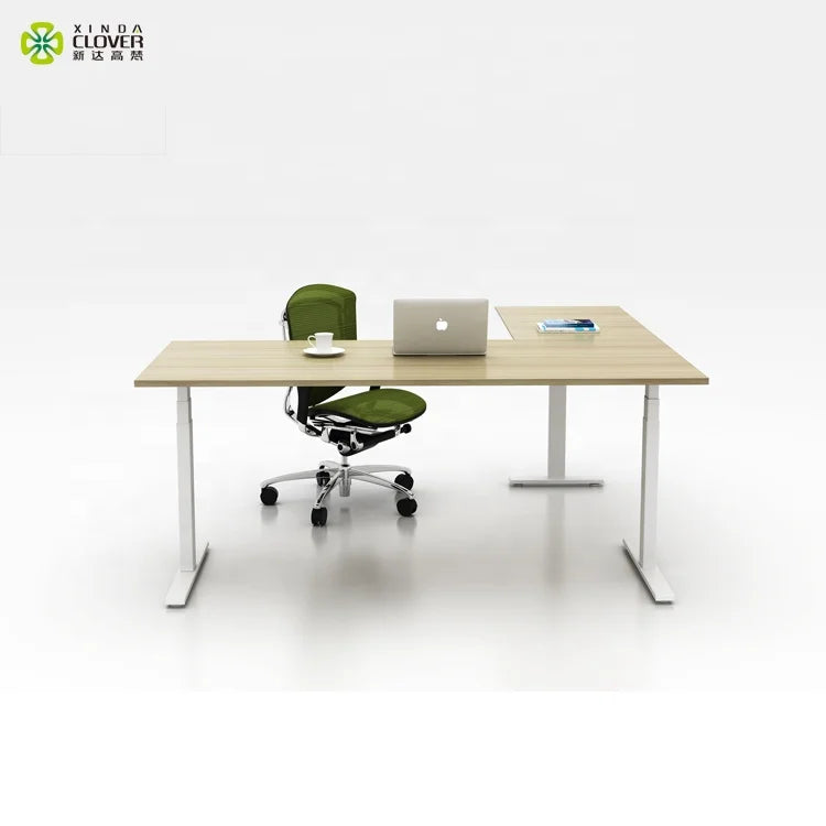 Stand up Desk Adjustable Electric L Shape Office Desk Height Adjustable Desks